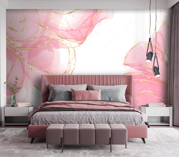 Roze swirls met gespikkelde accenten. Roze swirls met gespikkelde accenten.
