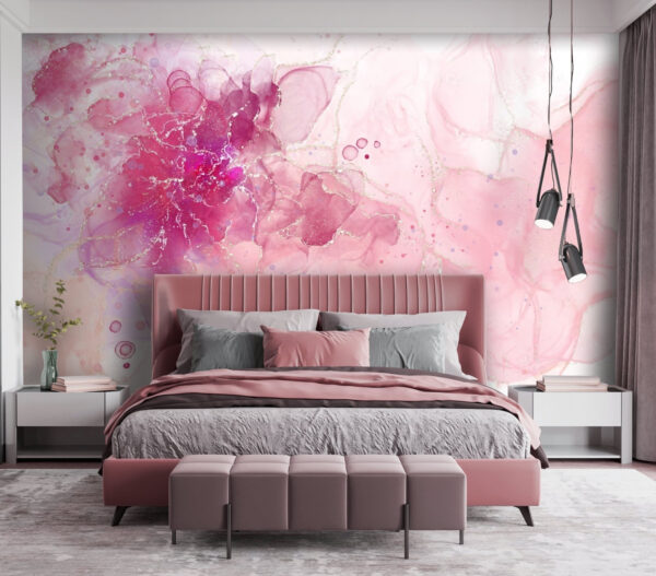 Roze en paarse bloem Roze en paarse bloem
