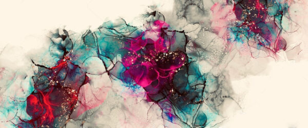 Kleurrijke abstracte vloeiende kunstcompositie. Kleurrijke abstracte vloeiende kunstcompositie.