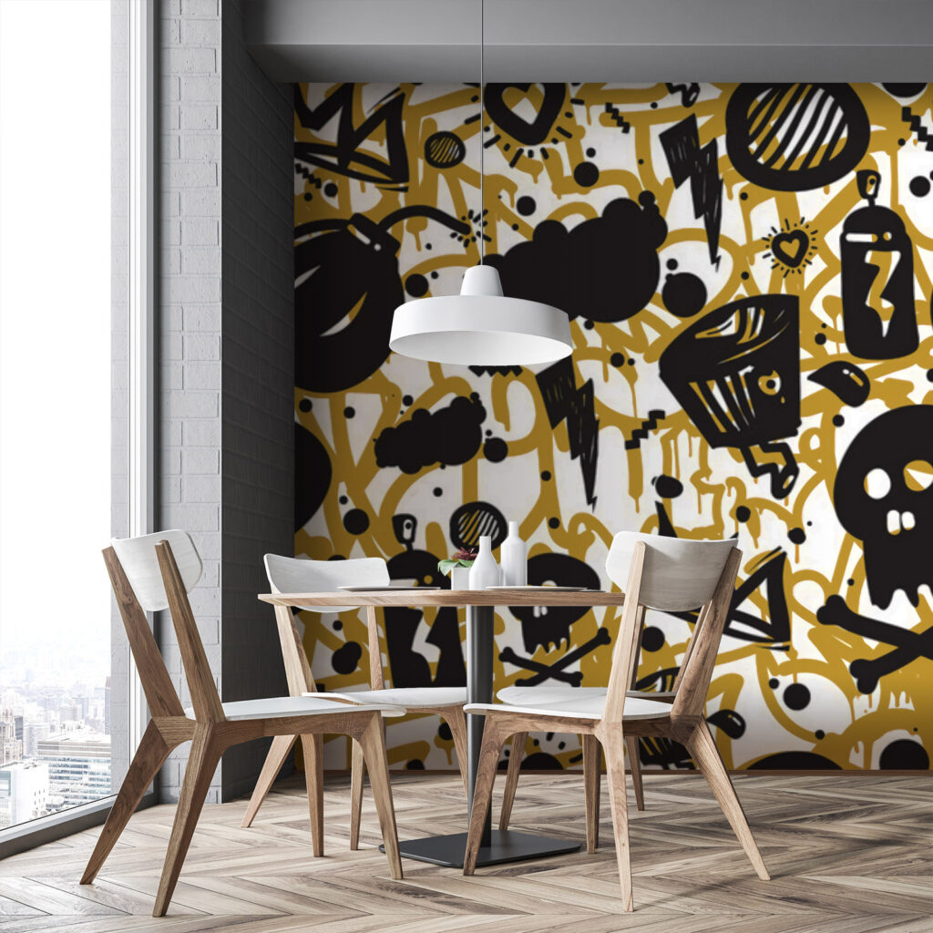 Patroon van graffiti en objecten u71803piq1 1024x1024 - Patroon van graffiti en objecten - tegory