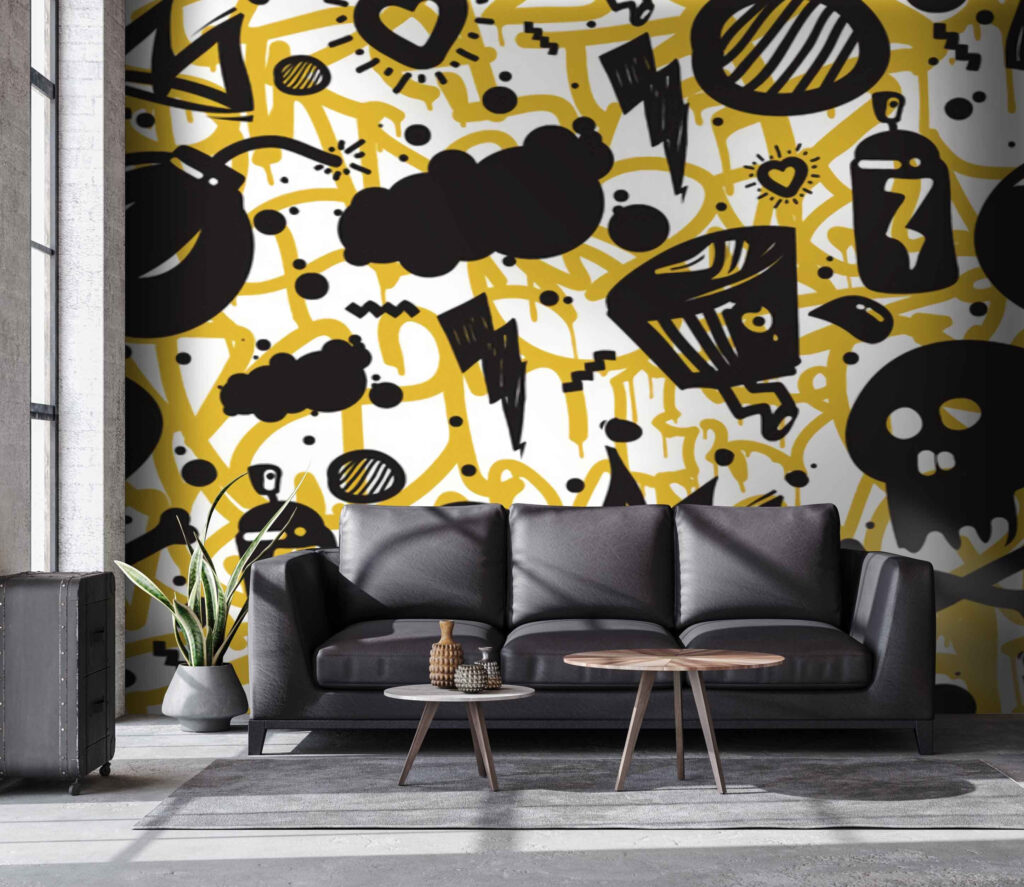 Patroon van graffiti en objecten u71803pig1m 1024x887 - Patroon van graffiti en objecten - tegory