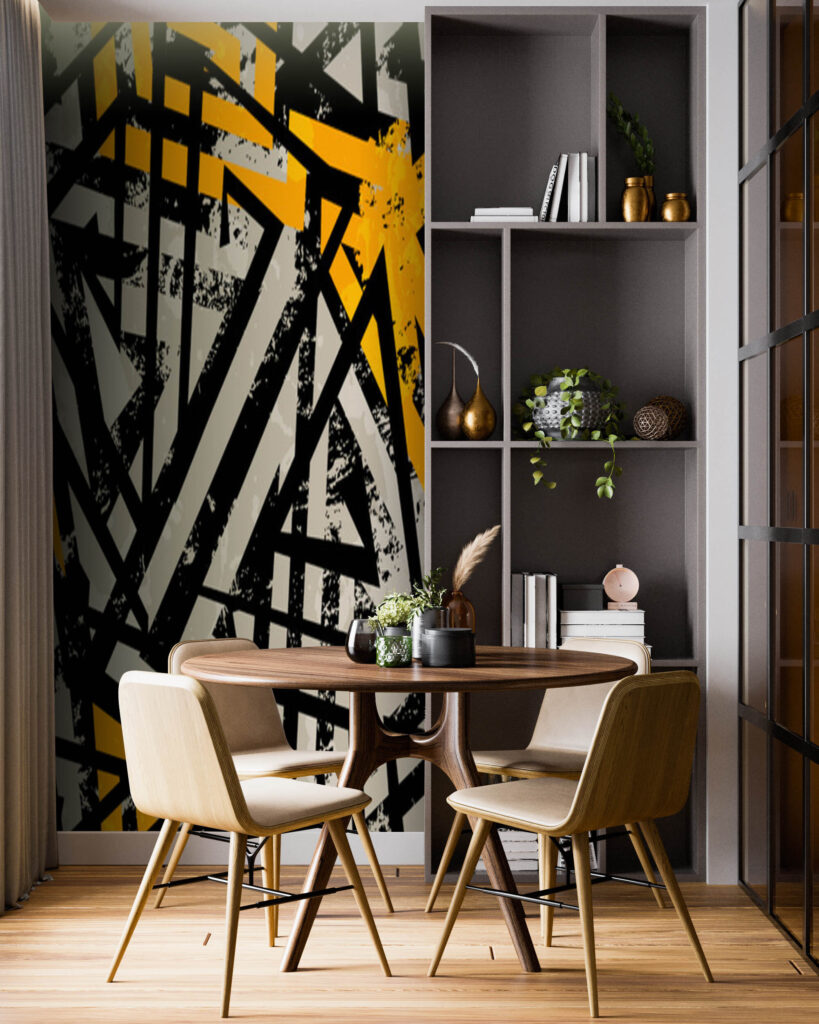 Black and yellow pattern Black and yellow pattern