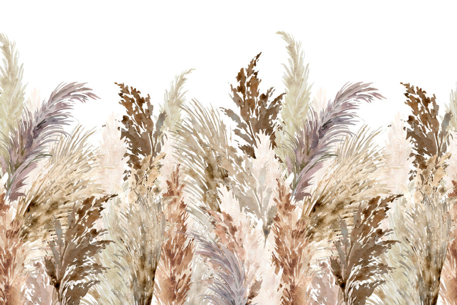 Groep bruine en witte planten Groep bruine en witte planten