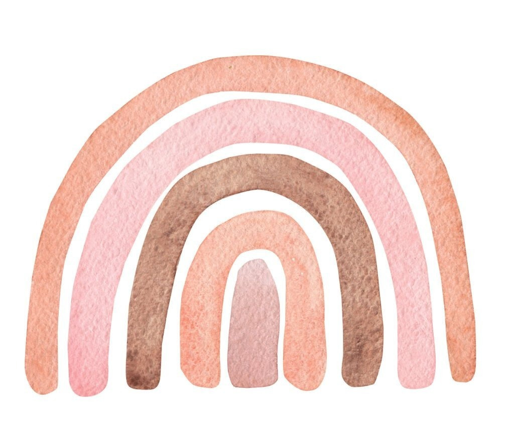 Aquarel regenboog op witte achtergrond Aquarel regenboog op witte achtergrond