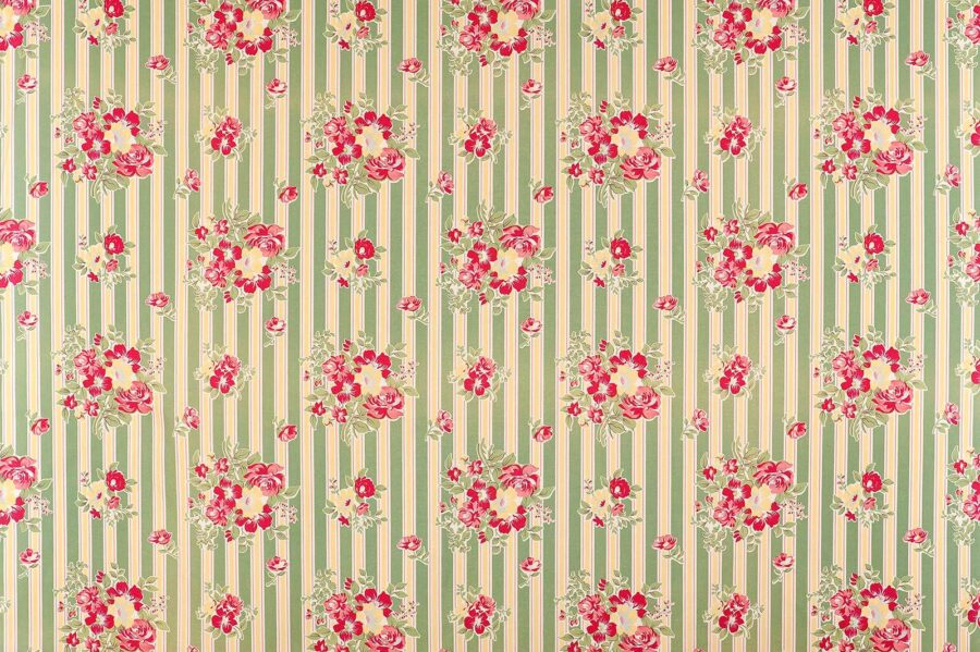 Behang met bloemen