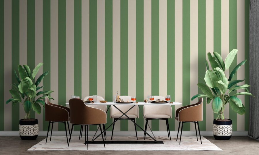 Groen en beige gestreepte achtergrond Groen en beige gestreepte achtergrond