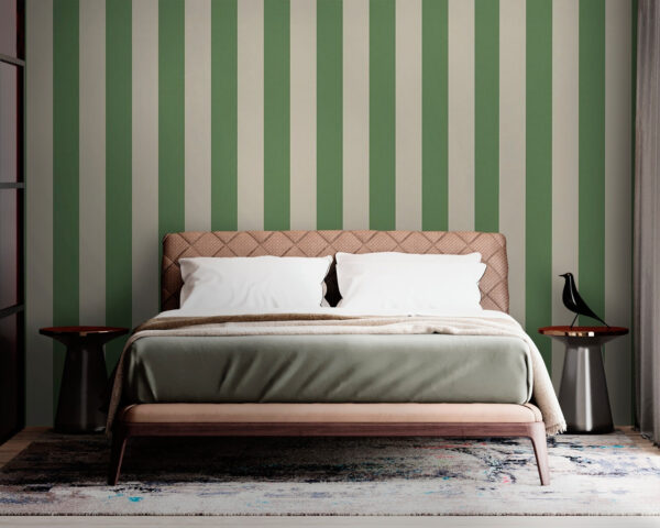 Groen en beige gestreepte achtergrond Groen en beige gestreepte achtergrond