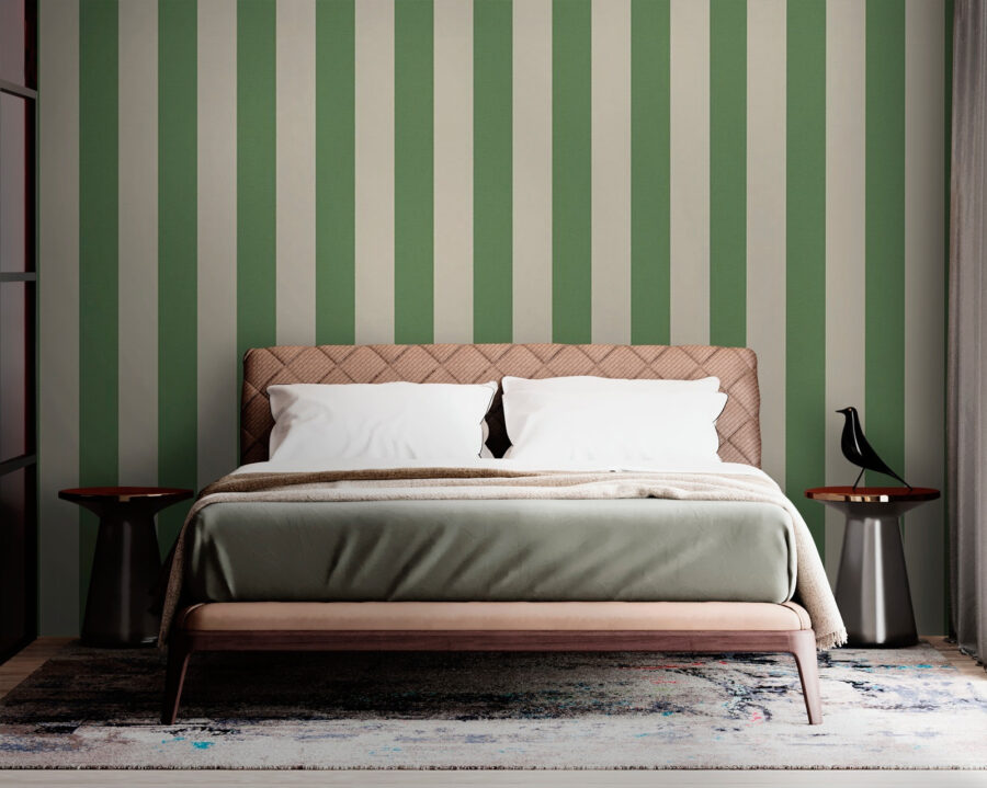 Groen en beige gestreepte achtergrond Groen en beige gestreepte achtergrond