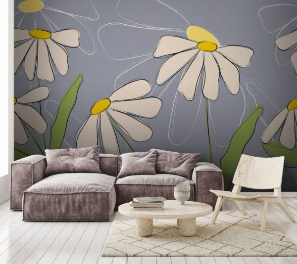Tekening van bloemen op een grijze achtergrond u71643pig1m 600x534 - Tekening van bloemen op een grijze achtergrond - tegory