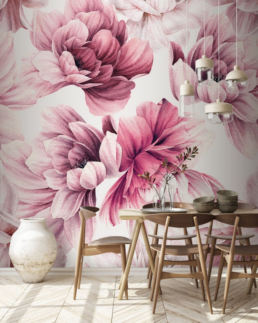 Delicate bloemen in zachte pasteltinten. Delicate bloemen in zachte pasteltinten.