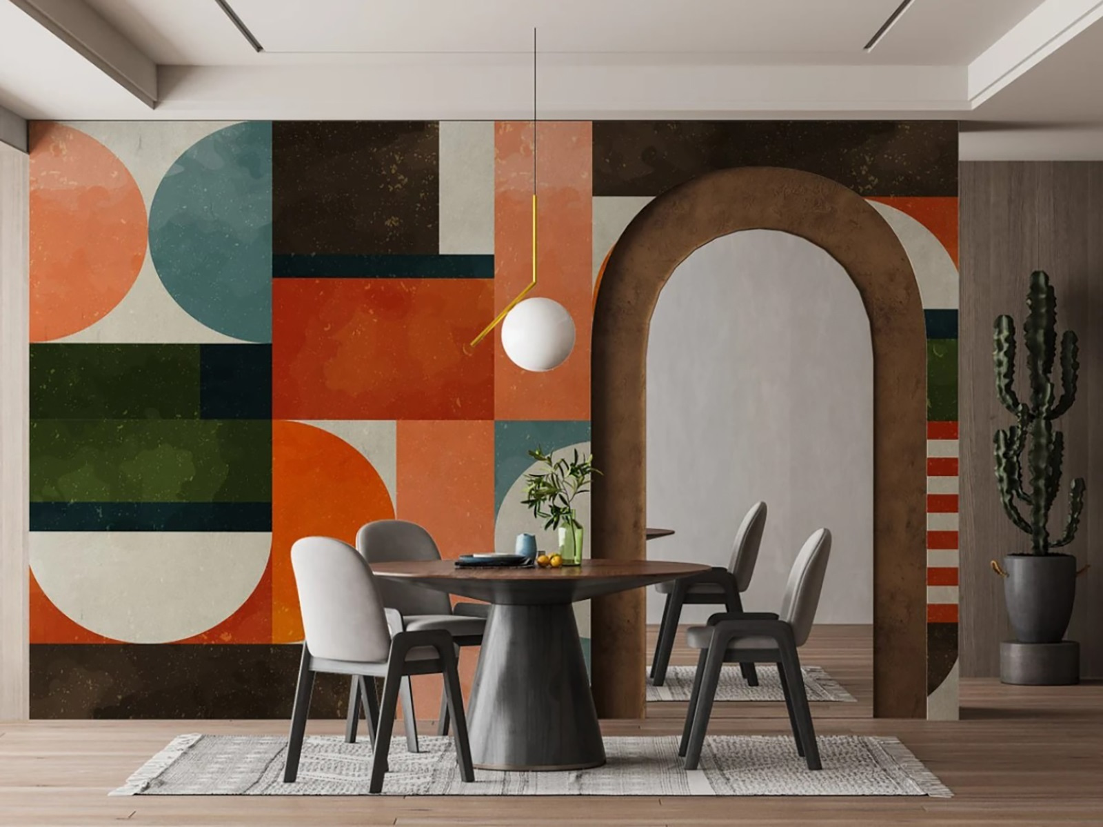 Colorful pattern with different shapes Colorful pattern with different shapes