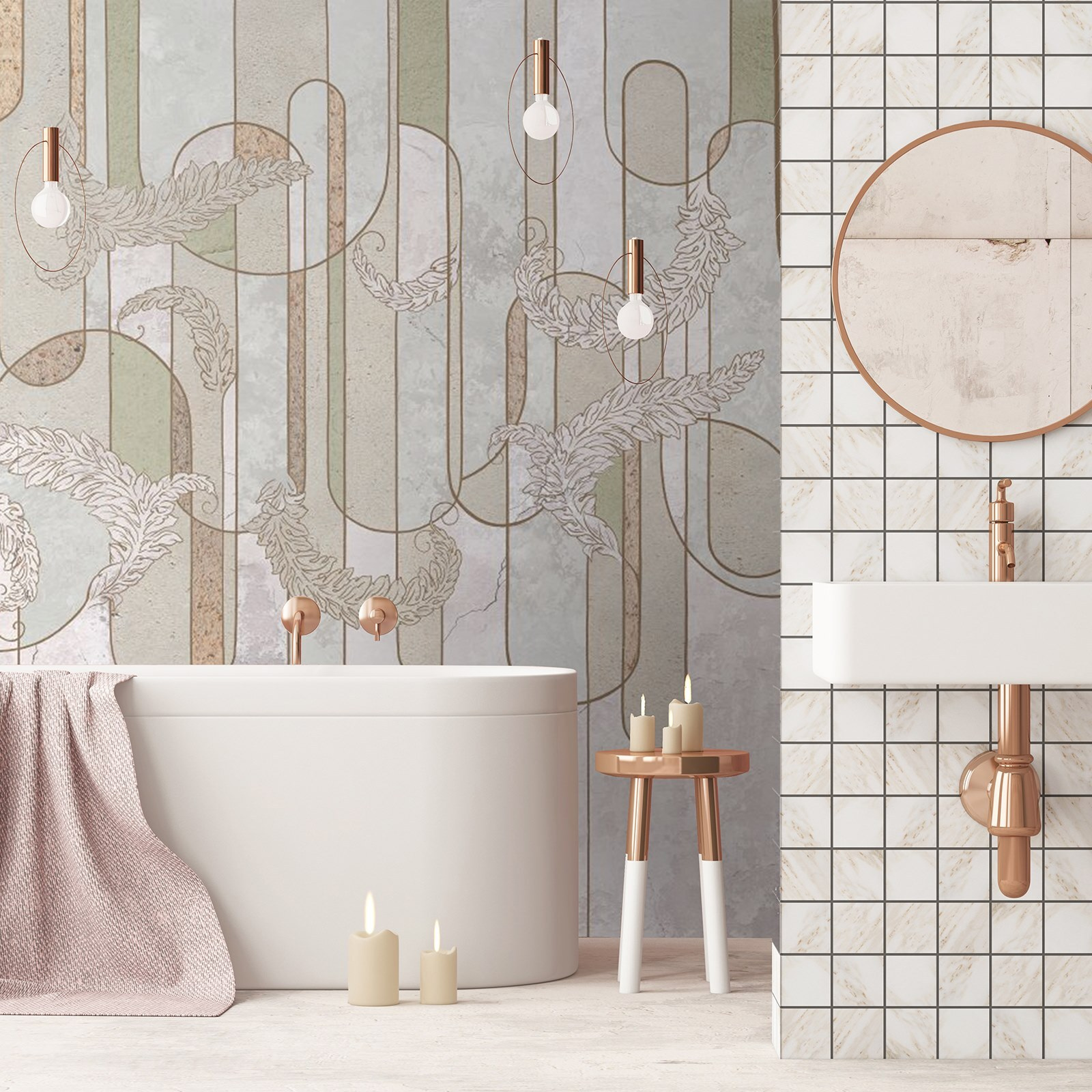 Behang met een patroon u71419pit1m - Behang met een patroon - tegory