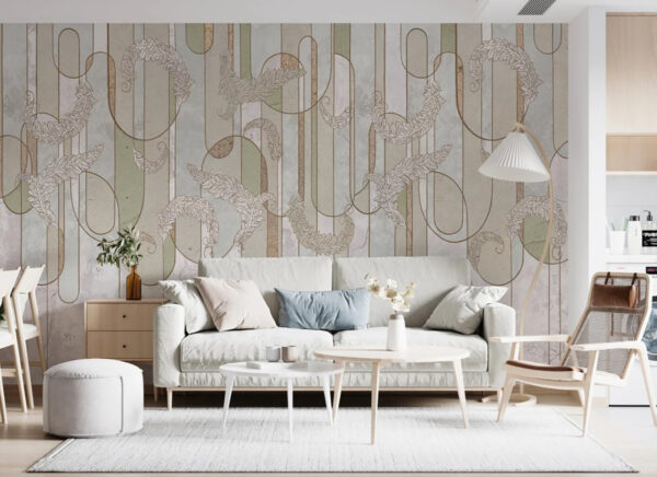 Behang met een patroon Behang met een patroon