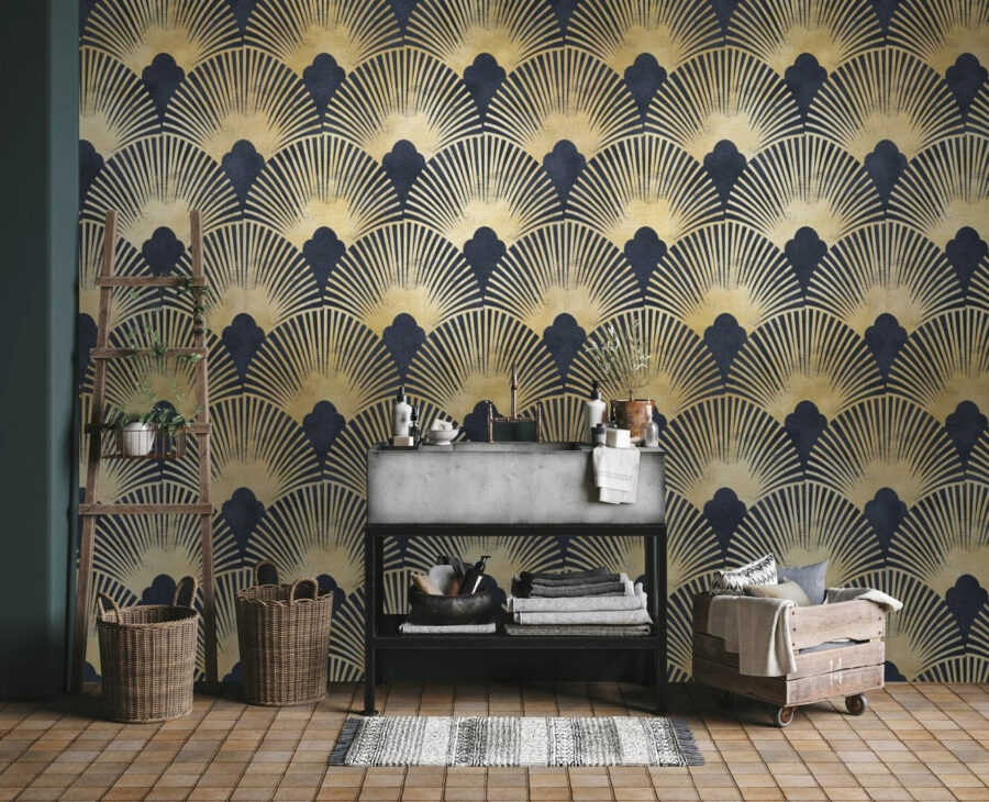 Elegant symmetrisch art decopatroon.