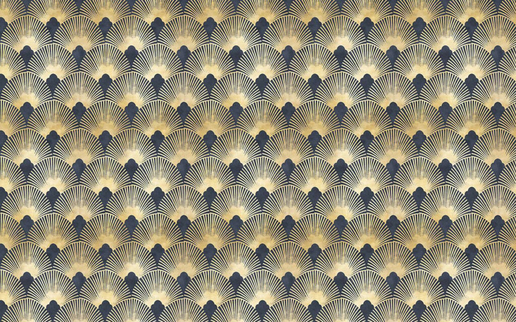 Elegant symmetrisch art decopatroon Elegant symmetrisch art decopatroon