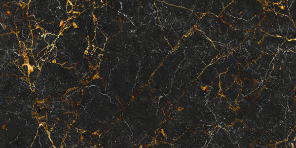 Zwart marmer met amberkleurige adering Zwart marmer met amberkleurige adering