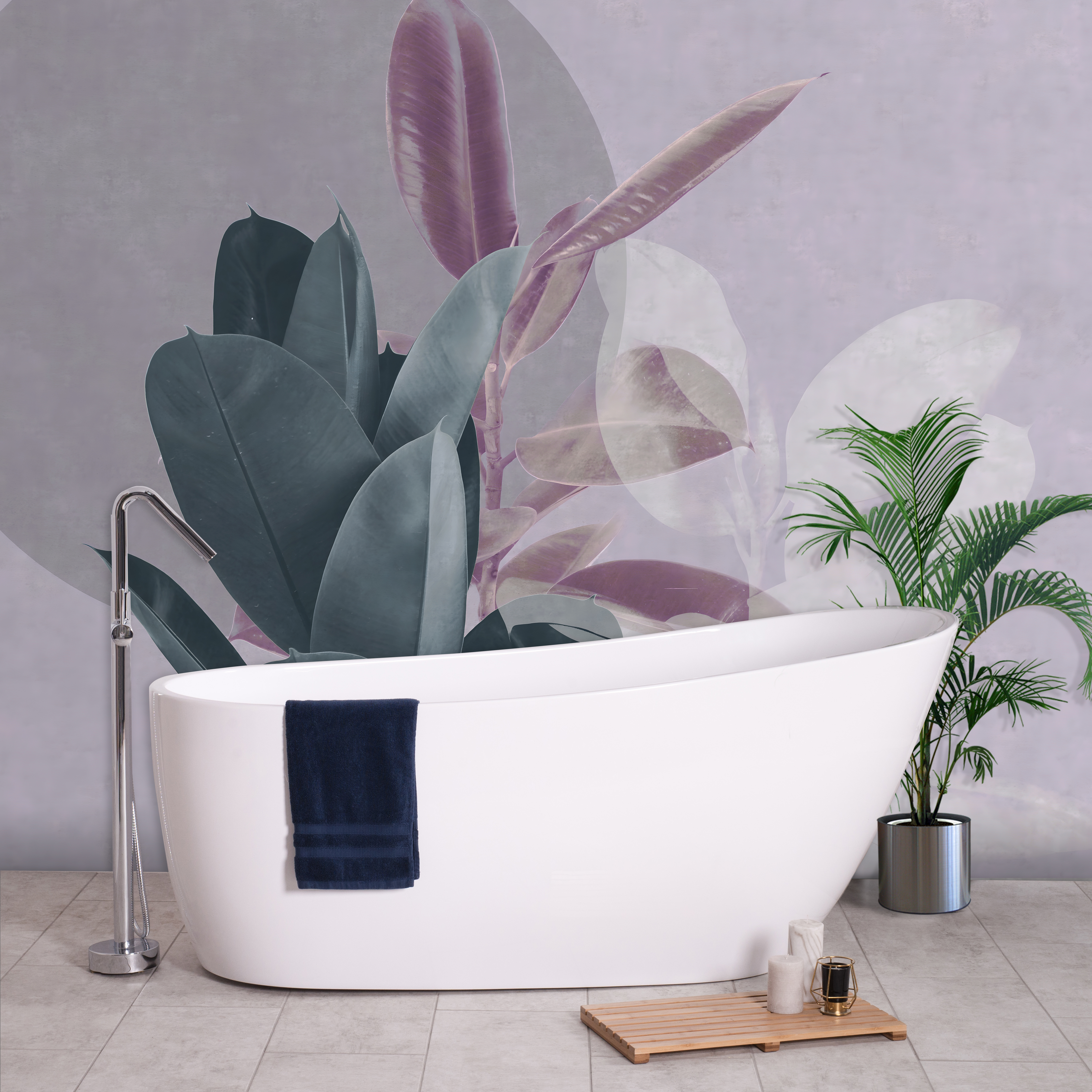 Tranquil layers of botanical beauty
