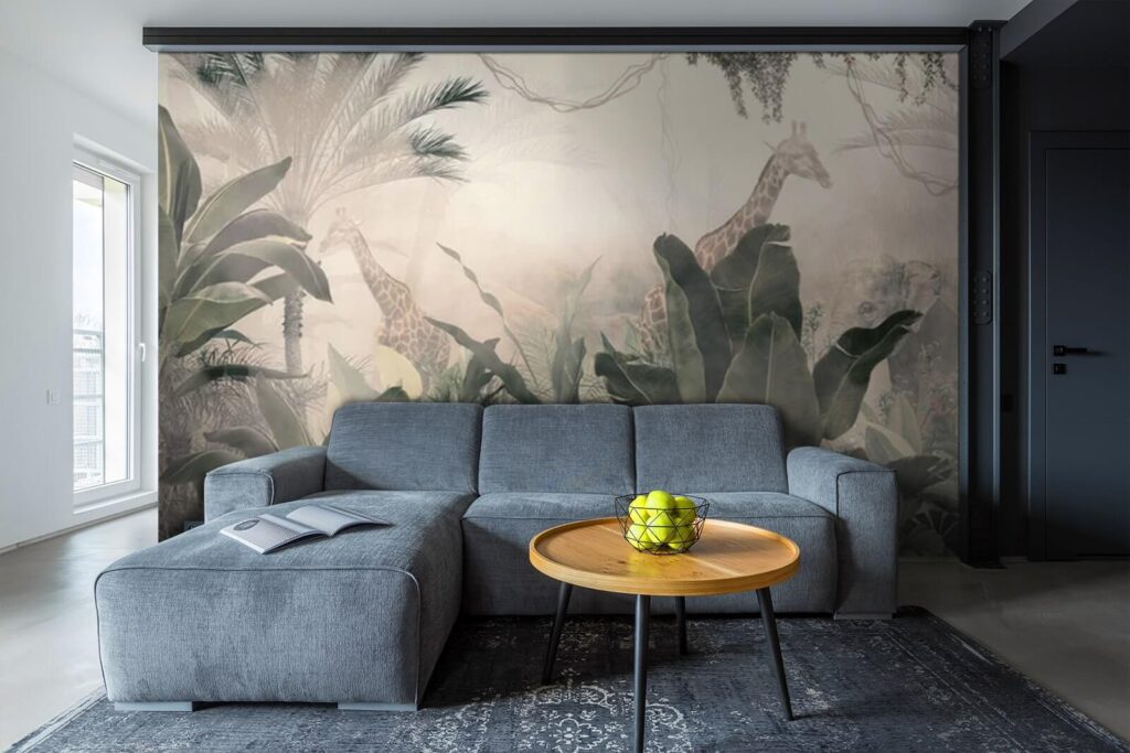 Giraffen in een bos met bomen en planten u71250pig1 1024x683 - Giraffen in een bos met bomen en planten - tegory