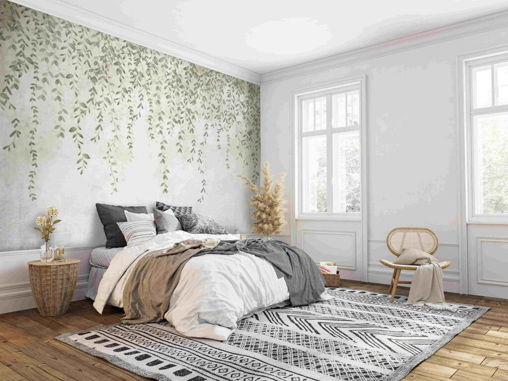 Painting of a vine with leaves Painting of a vine with leaves