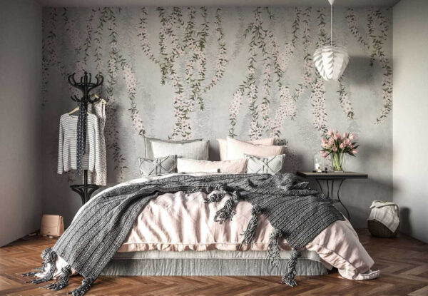 Behang met bloemen Behang met bloemen