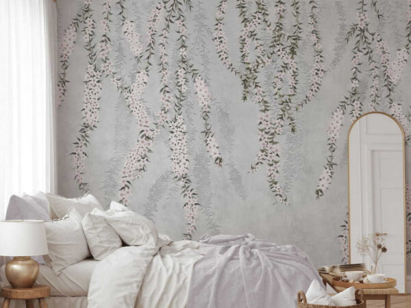 Behang met bloemen Behang met bloemen