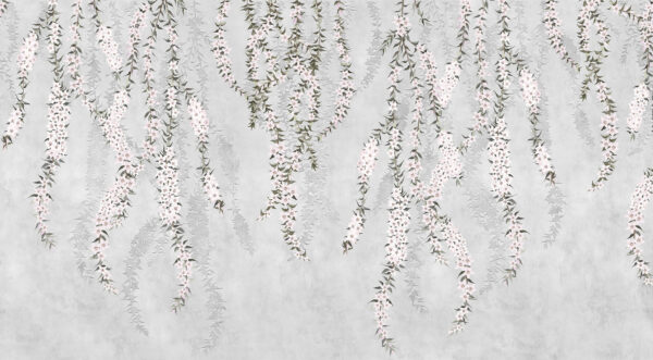 Behang met bloemen Behang met bloemen