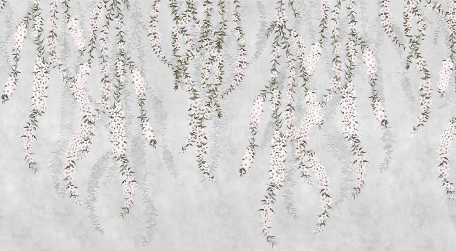 Behang met bloemen Behang met bloemen