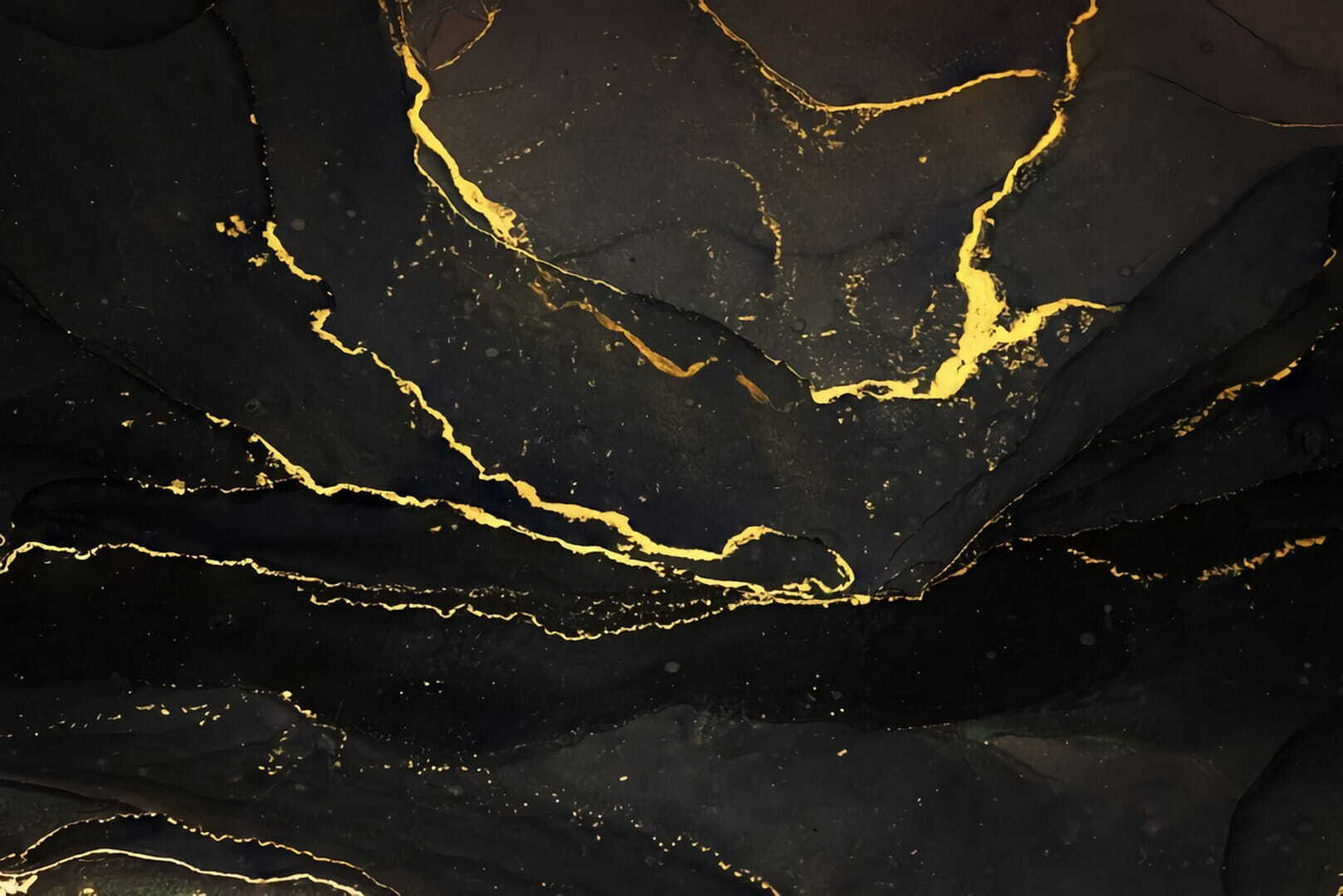 Elegant black marble with yellow veins