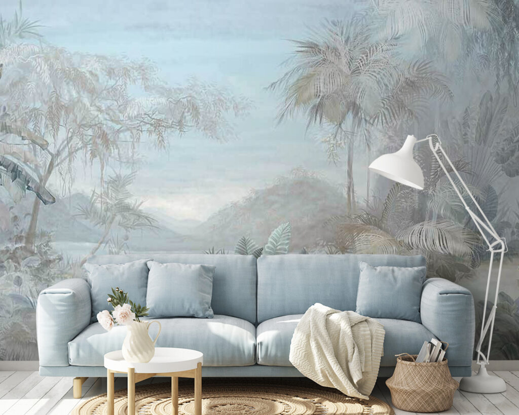 Schilderij van een landschap met bomen en planten u67284pig14m 1024x819 - Schilderij van een landschap met bomen en planten - tegory