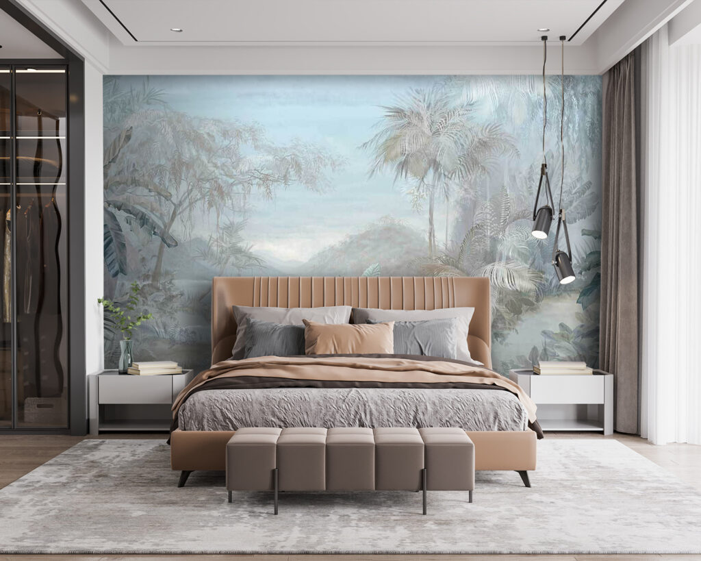 Schilderij van een landschap met bomen en planten u67284pib115 1024x819 - Schilderij van een landschap met bomen en planten - tegory