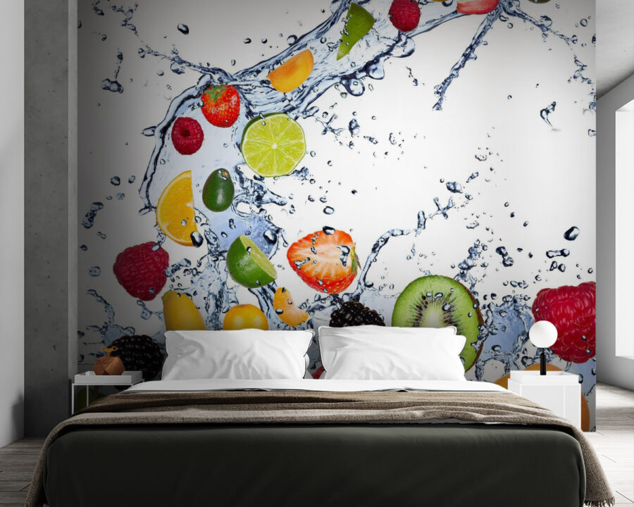 Fruit spat in het water