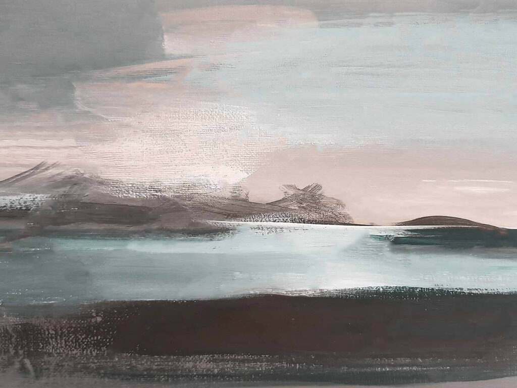 Schilderij van een waterlichaam Schilderij van een waterlichaam