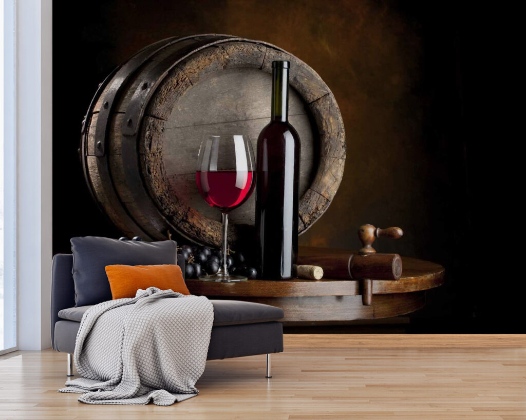 u65206pig25 1024x819 - Wijnfles en glas op een tafel - tegory
