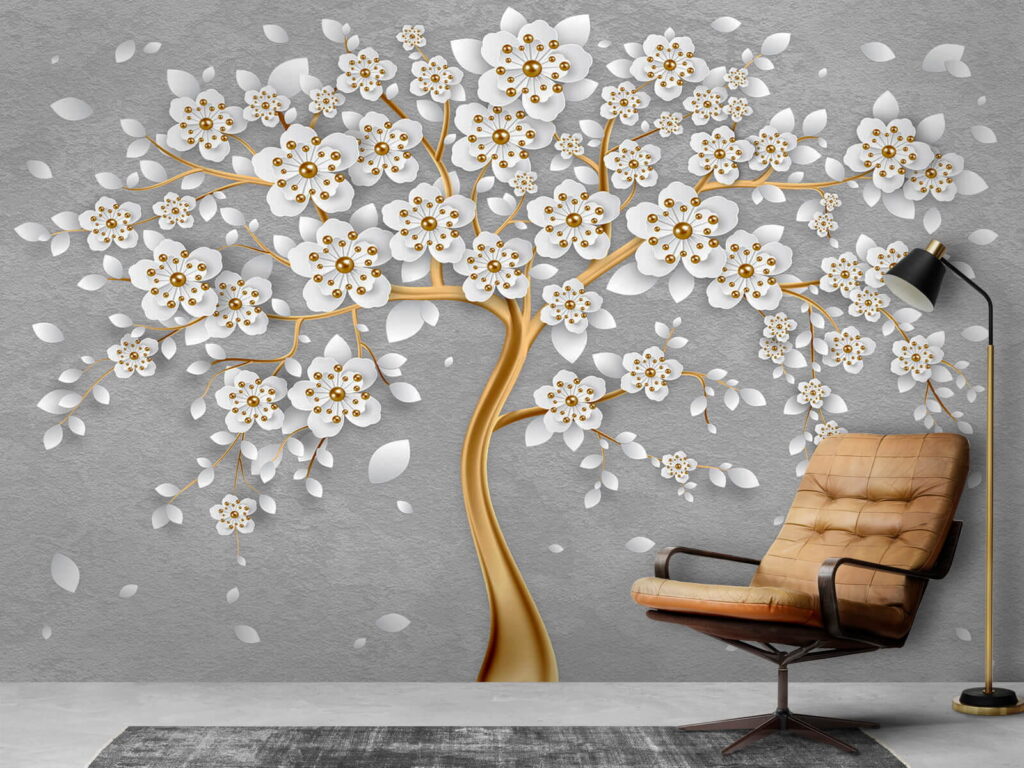 Boom met witte bloemen en bladeren u59828pig2 1024x768 - Boom met witte bloemen en bladeren - tegory