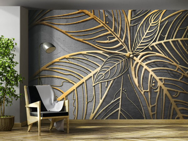 Kunstzinnig ontwerp van ingewikkelde bladeren. Kunstzinnig ontwerp van ingewikkelde bladeren.