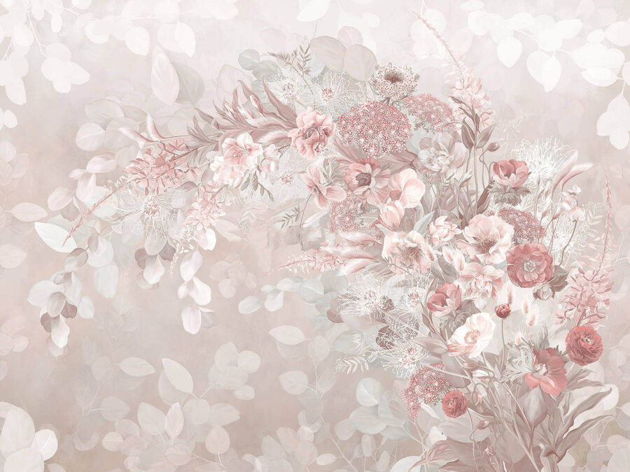 Delicate bloemen in zachte tinten