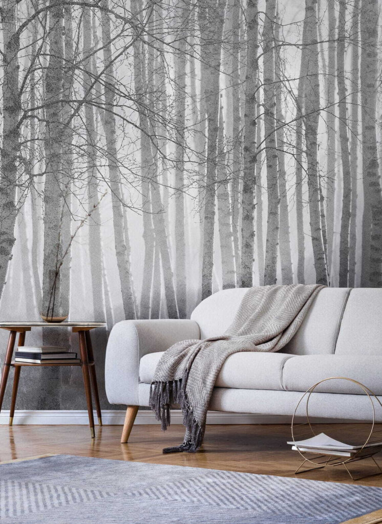 Group of trees in a forest Group of trees in a forest