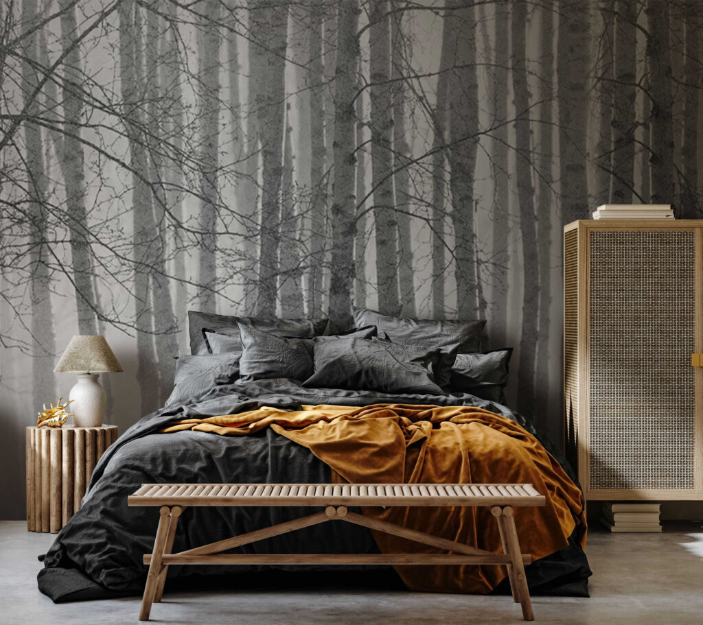 Group of trees in a forest Group of trees in a forest