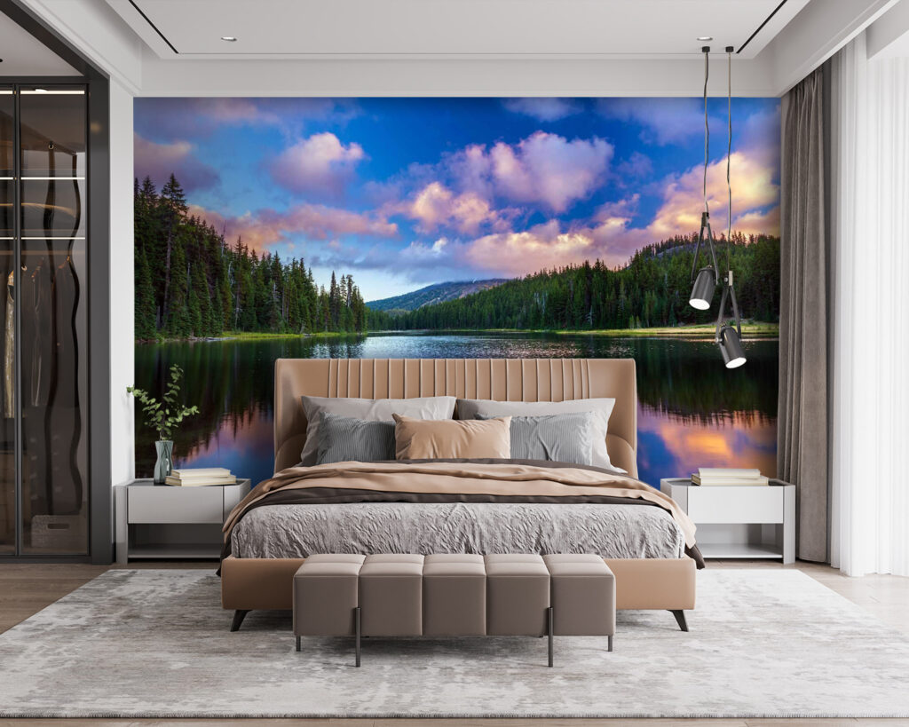 u58610pib115m 1024x819 - Meer omringd door bomen en bergen - tegory