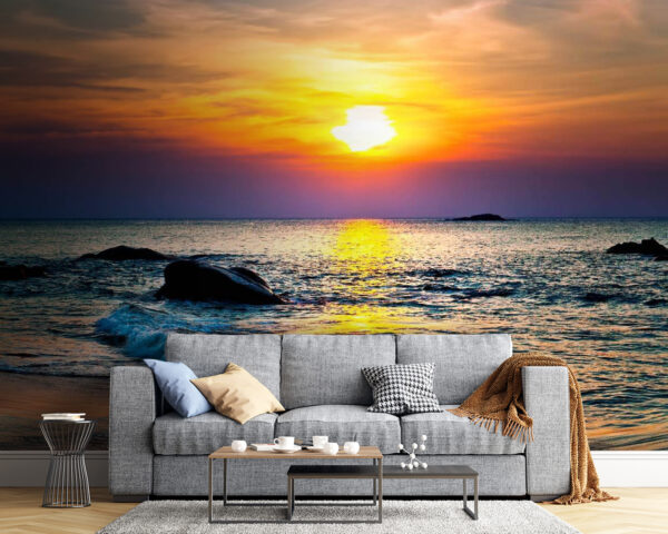 Zonsondergang boven een strand u57778pig54m 600x480 - Zonsondergang boven een strand - tegory