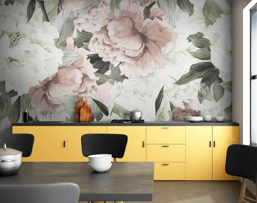 Delicate floral patterns in soft hues Delicate floral patterns in soft hues