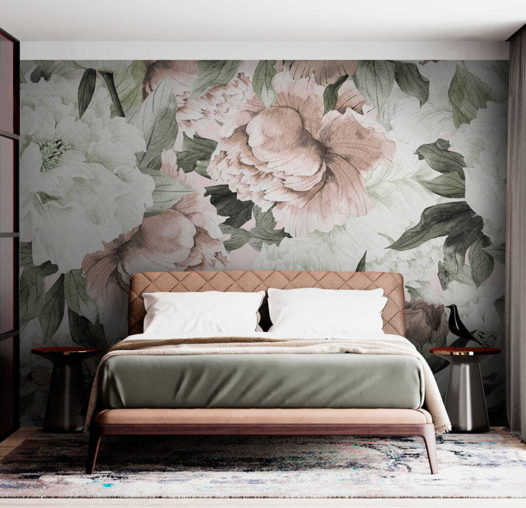 Delicate floral patterns in soft hues Delicate floral patterns in soft hues