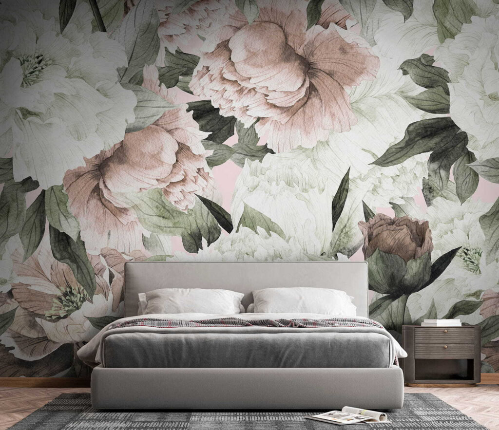 Delicate floral patterns in soft hues Delicate floral patterns in soft hues