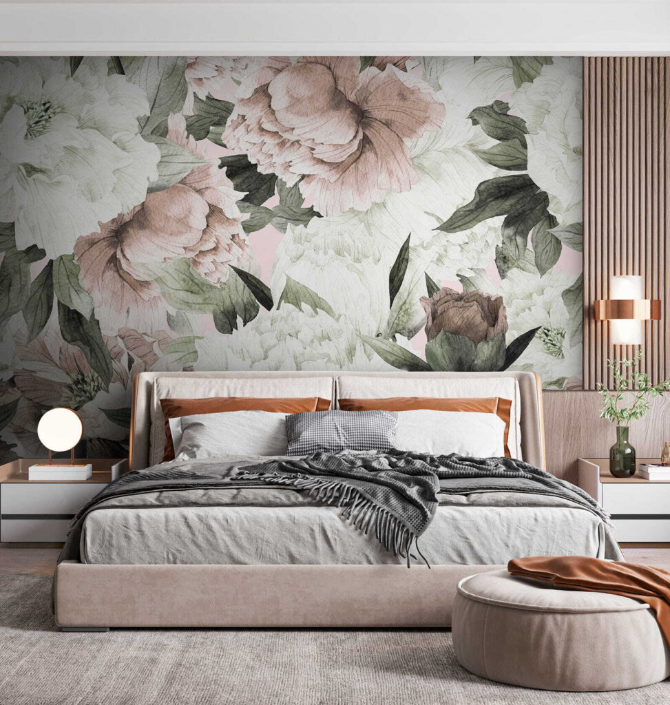 Delicate floral patterns in soft hues Delicate floral patterns in soft hues