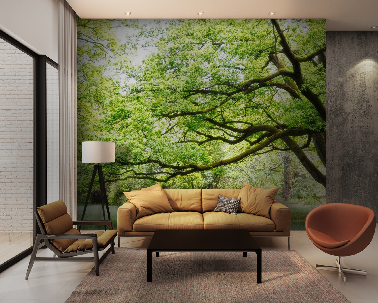 Een boom met groene bladeren u55659pig28m - Een boom met groene bladeren - tegory