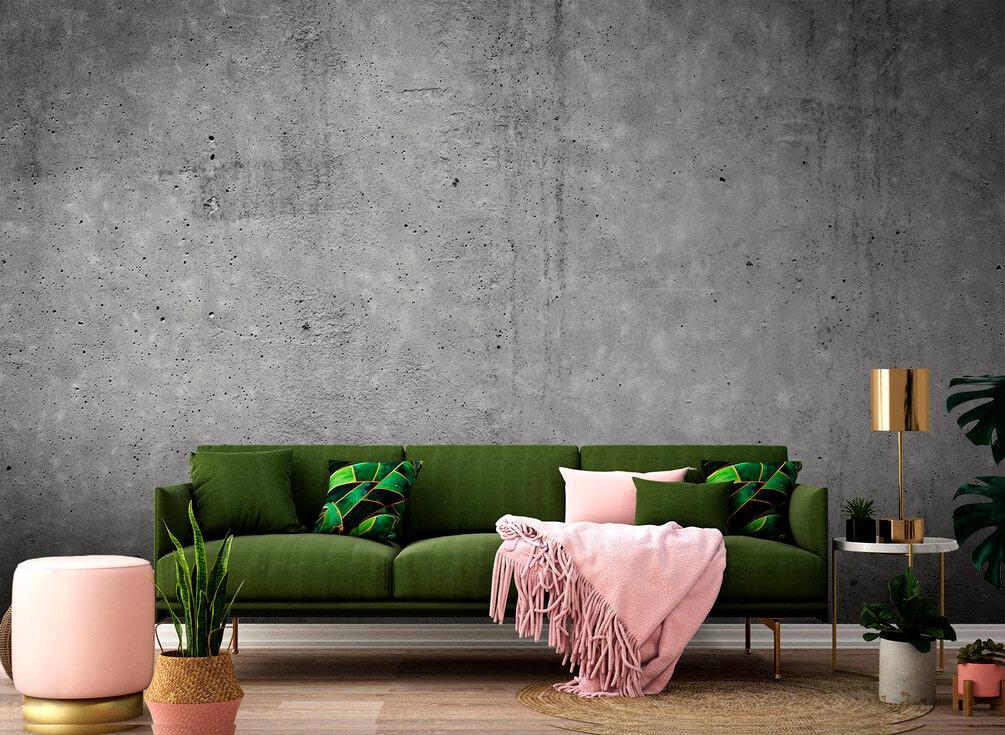 Grijze betonnen muur met zwarte vlekken u55655pig1 - Grijze betonnen muur met zwarte vlekken
