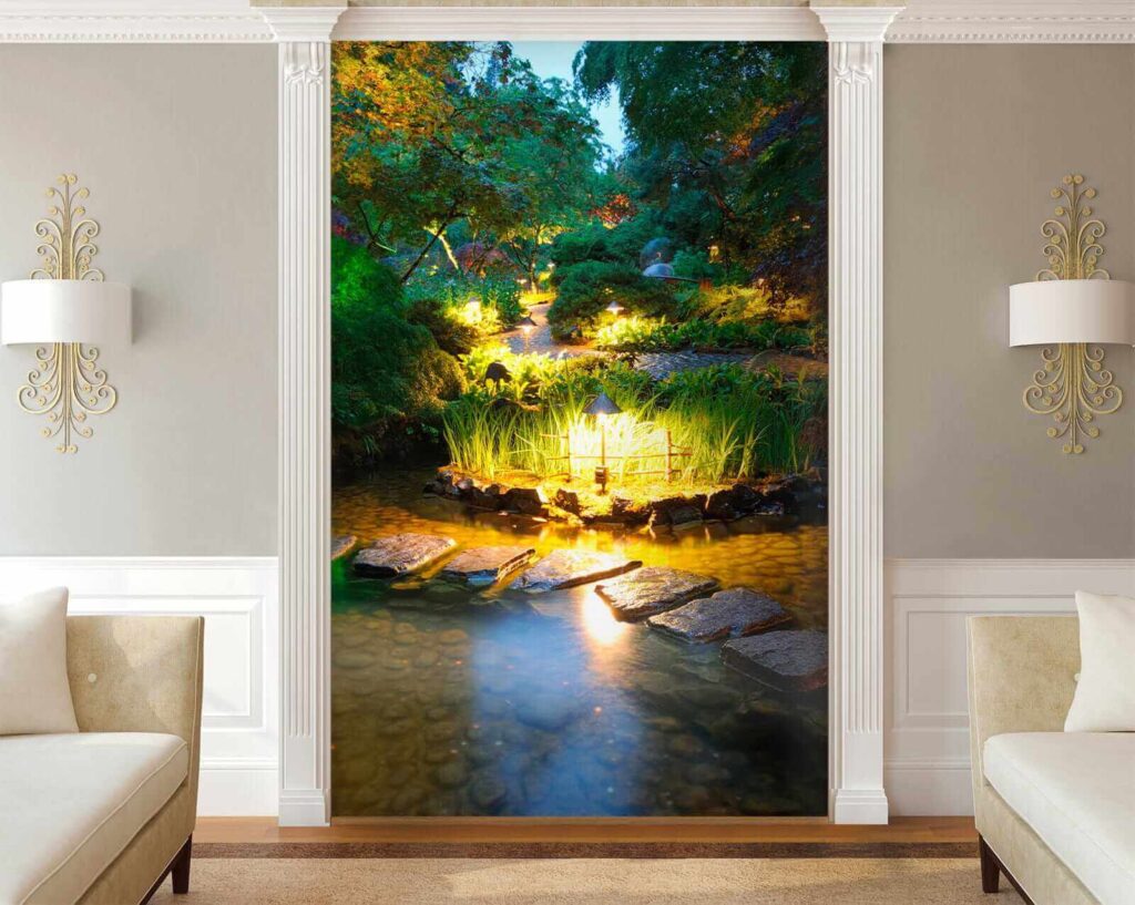 Stenen pad in een vijver met verlichting u55184pig1 1024x817 - Stenen pad in een vijver met verlichting - tegory