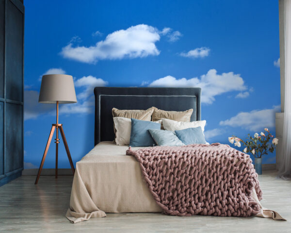 Blauwe lucht met wolken Blauwe lucht met wolken