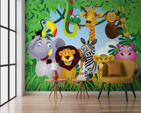 Groep dieren in de jungle Groep dieren in de jungle