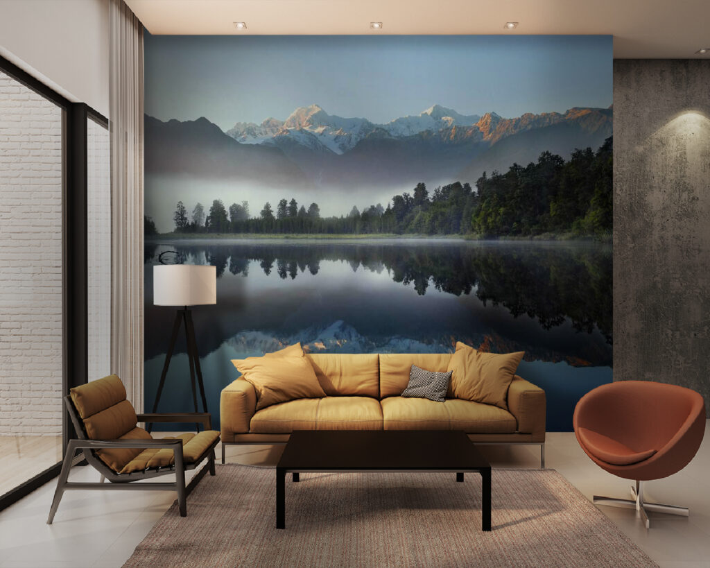 Meer met bomen en bergen op de achtergrond u53417pig28 1024x819 - Meer met bomen en bergen op de achtergrond - tegory